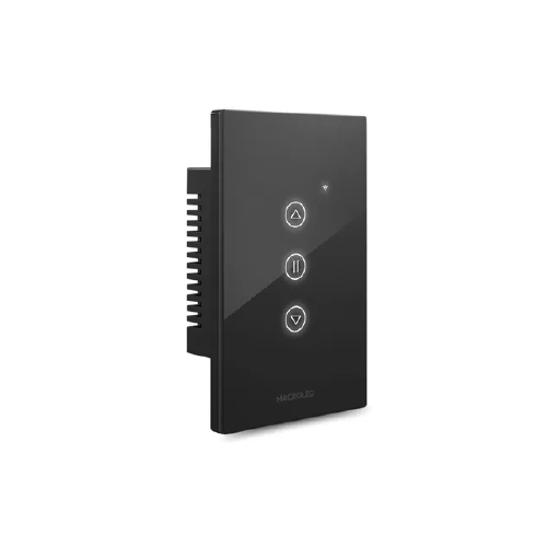 LLAVE PERSIANA INTELIGENTE WIFI DE 1 CANAL PARA EMBUTIR NEGRA (LINEA ROMA)